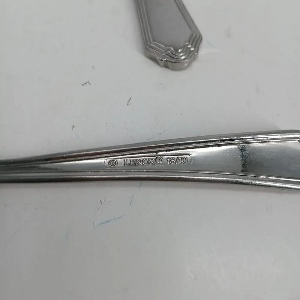 2X Forks Lenox ARCHWAY Dinner Salad Forks Hollow Handle French Stainless